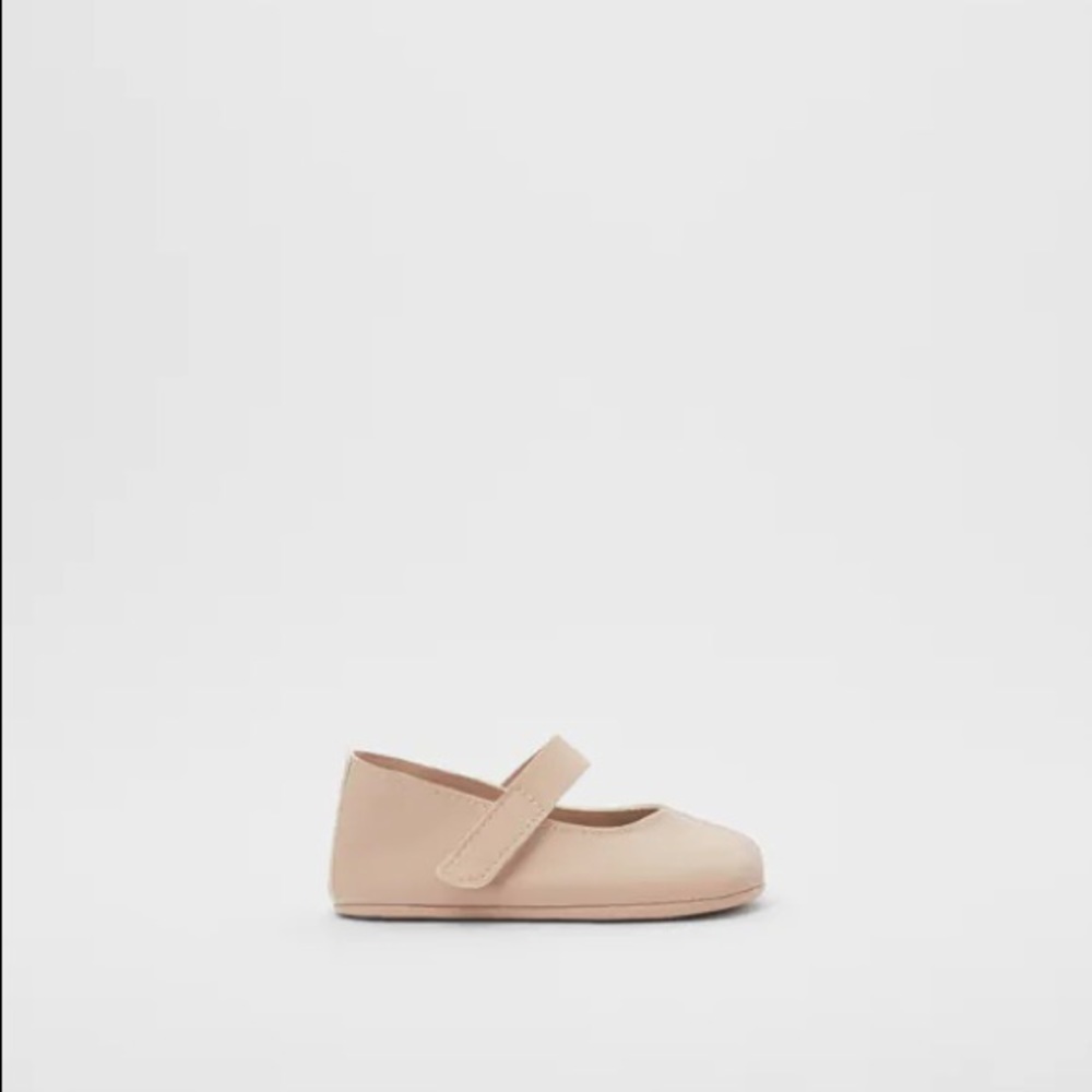 Zara mini leather ballet flats